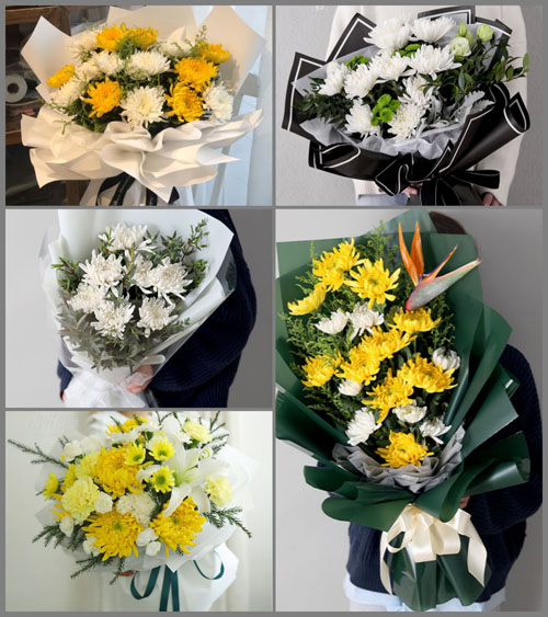 贵州安顺关岭县龙潭街道孔落箐村白事花束代送